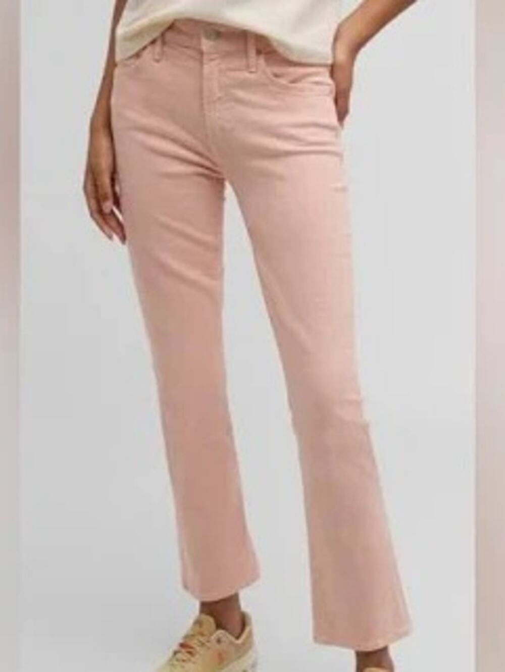 NWT Mother Superior The Insider Hover Bootcut Peach Parfait High Rise Womens 27